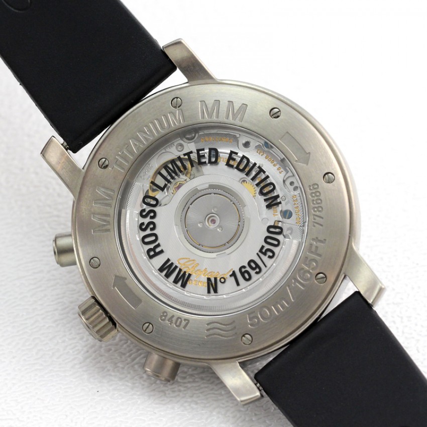 Chopard Mille Miglia Titanium Black Rubber Chronograph Men's Watch 16/8407